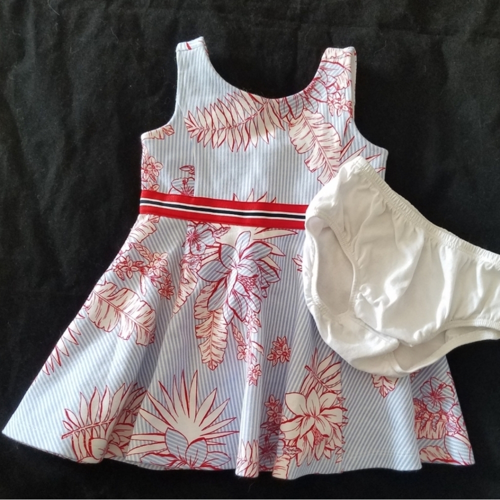 Janie And Jack NWT Toddler Girls 12-18m Summer Dress w/ Bloomers
